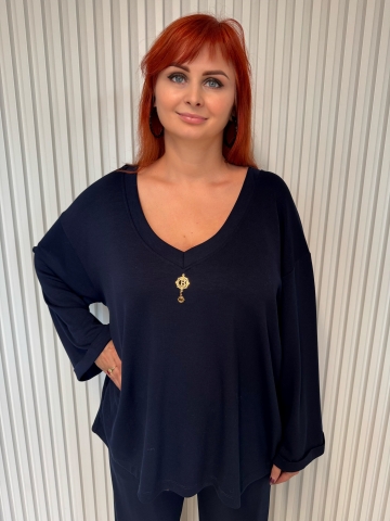 Dámský oversize modrý komplet Ada značky Paparazzi Fashion