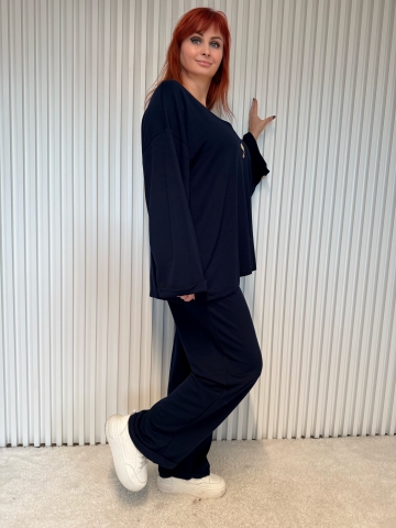 Dámský oversize modrý komplet Ada značky Paparazzi Fashion