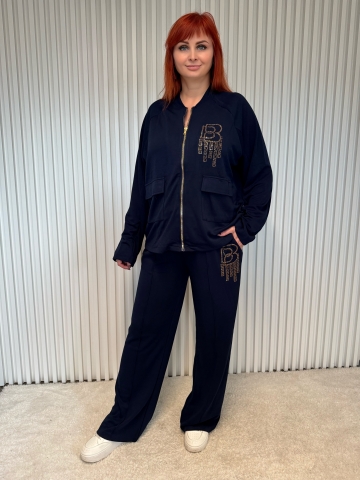 Dámská tmavě modrá souprava Kája značky Paparazzi Fashion