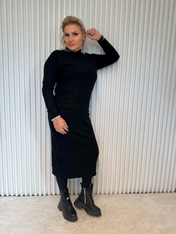 Dámské dlouhé úpletové šaty Reha v různých barvách