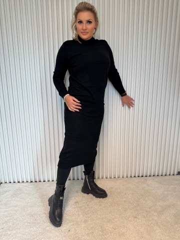 Dámské dlouhé úpletové šaty Reha v různých barvách