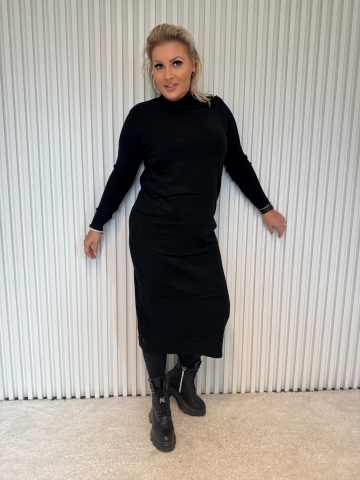 Dámské dlouhé úpletové šaty Reha v různých barvách