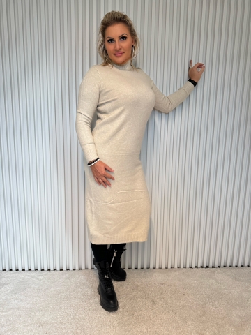 Dámské dlouhé úpletové šaty Reha v různých barvách