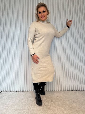 Dámské dlouhé úpletové šaty Reha v různých barvách