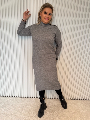 Dámské dlouhé úpletové šaty Reha v různých barvách