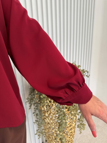 Dámská elegantní volná halenka s výstřihem do V, ve dvou barvách