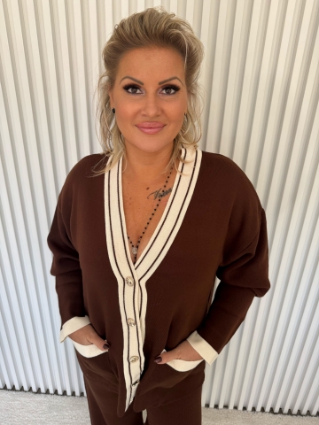 Dámský úpletový hnědý komplet Terry značky Lola Bianka