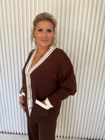 Dámský úpletový hnědý komplet Terry značky Lola Bianka