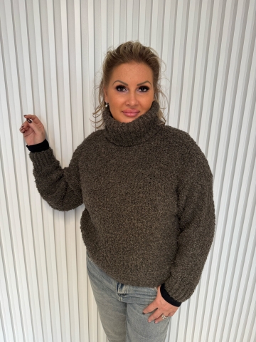 Dámský luxusní hnědý rolák Bebe