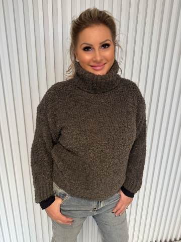 Dámský luxusní hnědý rolák Bebe