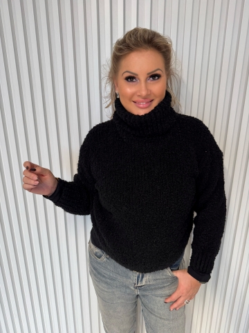 Dámský luxusní černý rolák Bebe