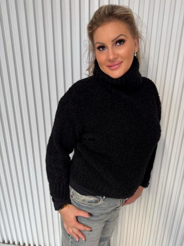 Dámský luxusní černý rolák Bebe