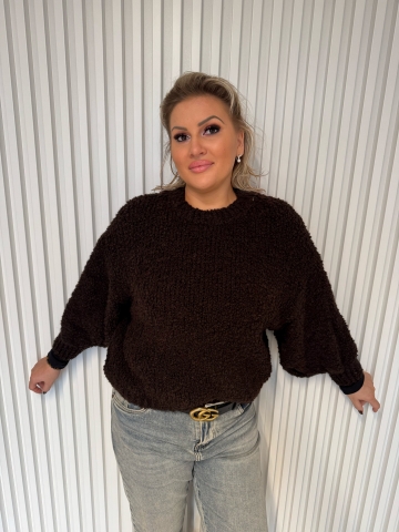 Dámský luxusní hnědý svetr Bibi