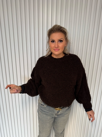 Dámský luxusní hnědý svetr Bibi