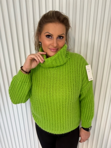 Dámský zelený rolák Jana