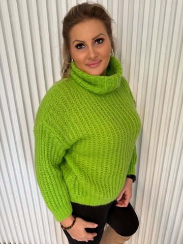 Dámský zelený rolák Jana