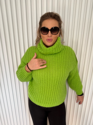 Dámský zelený rolák Jana