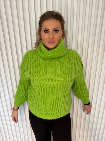 Dámský zelený rolák Jana