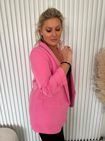 Dámské elegantní tmavě růžové sako Kopretina