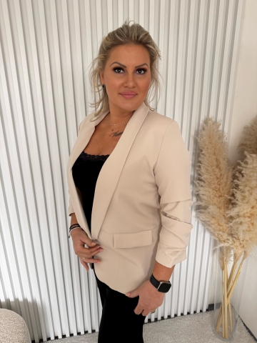 Dámské elegantní béžové sako Kopretina