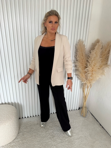 Dámské elegantní béžové sako Kopretina