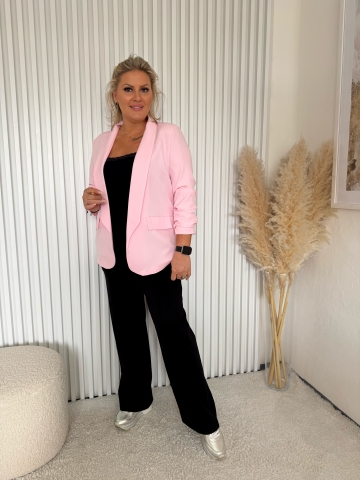 Dámské elegantní světle růžové sako Kopretina