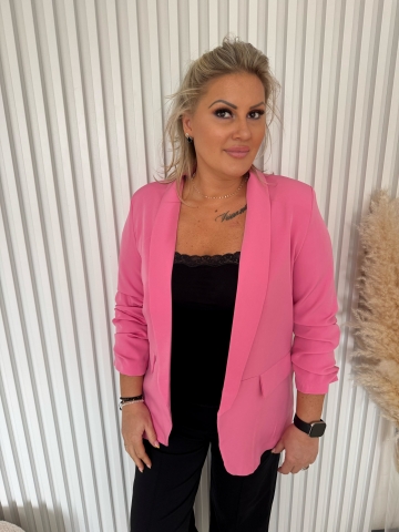 Dámské elegantní tmavě růžové sako Kopretina