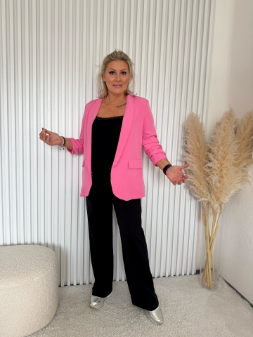Dámské elegantní tmavě růžové sako Kopretina