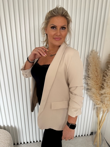 Dámské elegantní béžové sako Kopretina