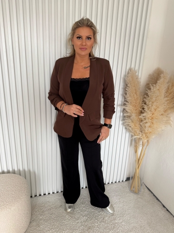 Dámské elegantní hnědé sako Kopretina