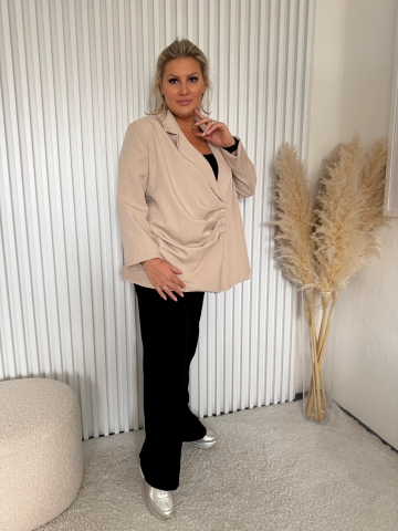 Dámské elegantní smetanové  sako Sun pro baculky