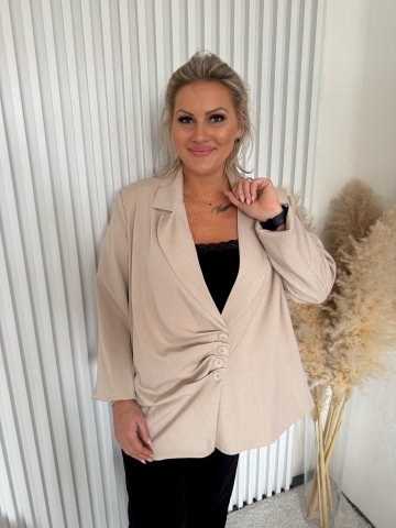 Dámské elegantní smetanové  sako Sun pro baculky