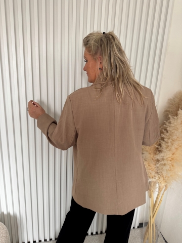 Dámské elegantní světle hnědá  sako Sun pro baculky