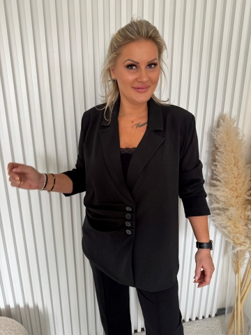 Dámské elegantní černé sako Sun pro baculky