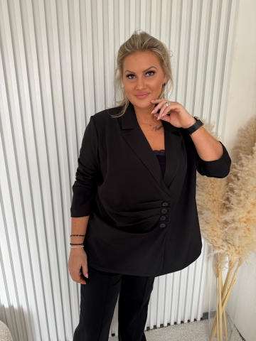 Dámské elegantní černé sako Sun pro baculky