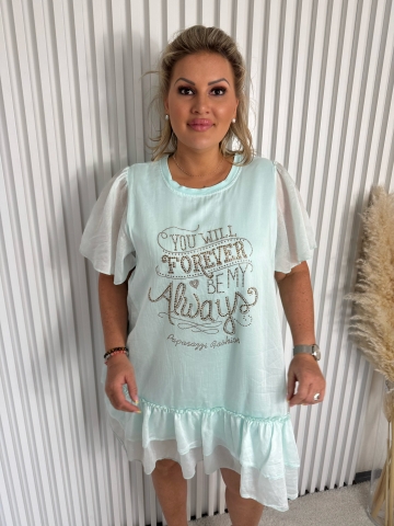 Dámské letní šaty Santorino v mint barvě značky Paparazzi Fashion