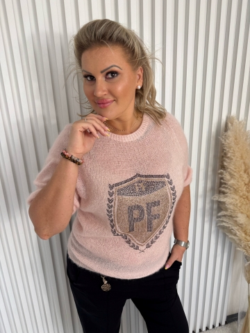 Dámský růžový mohérový svetřík Lima Paparazzi Fashion