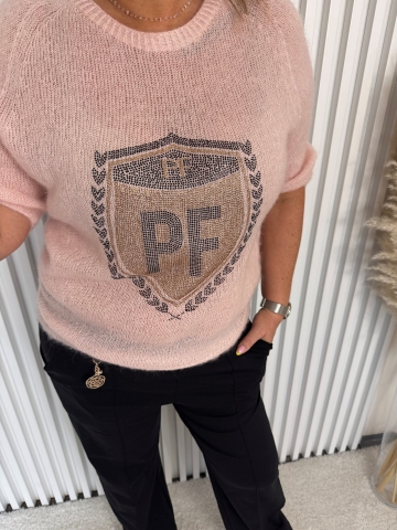 Dámský růžový mohérový svetřík Lima Paparazzi Fashion