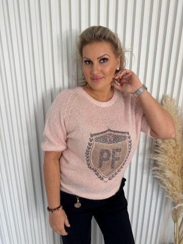 Dámský růžový mohérový svetřík Lima Paparazzi Fashion