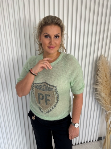 Dámský mint mohérový svetřík Lima Paparazzi Fashion