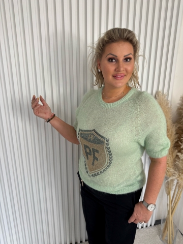 Dámský mint mohérový svetřík Lima Paparazzi Fashion