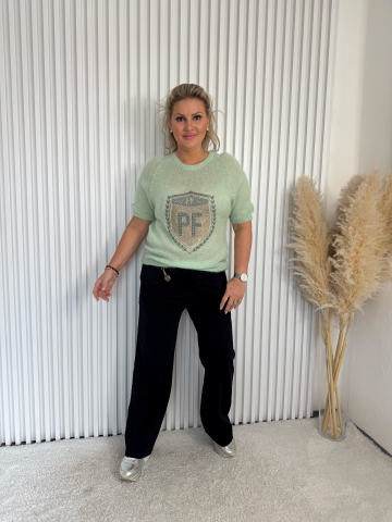 Dámský mint mohérový svetřík Lima Paparazzi Fashion