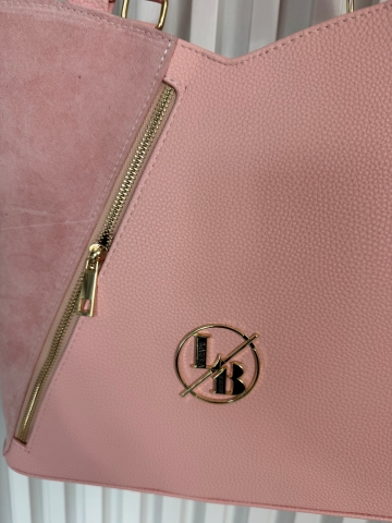 Dámská růžová kabelka Bravo značky Laura Biaggi