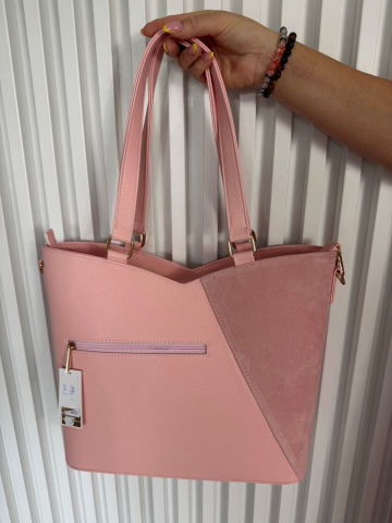 Dámská růžová kabelka Bravo značky Laura Biaggi