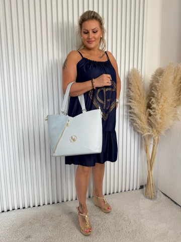 Dámská modrá kabelka Bravo značky Laura Biaggi