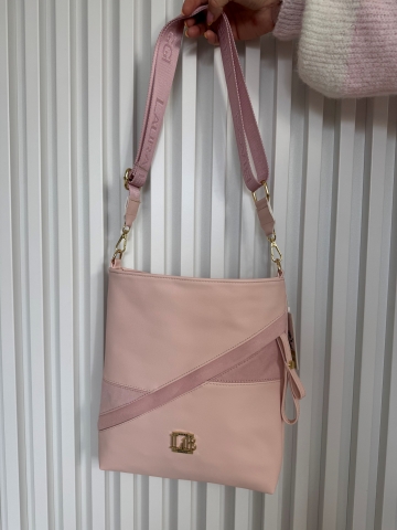 Dámská růžová crosby kabelka Tenny značky Laura Biaggi