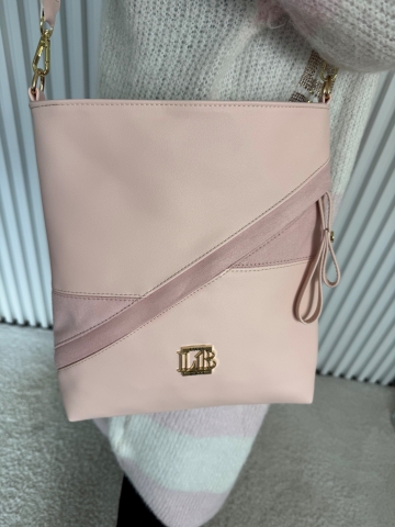 Dámská růžová crosby kabelka Tenny značky Laura Biaggi