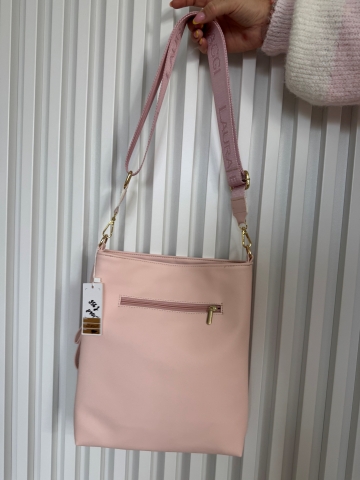 Dámská růžová crosby kabelka Tenny značky Laura Biaggi