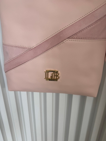 Dámská růžová crosby kabelka Tenny značky Laura Biaggi