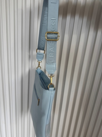 Dámská modrá crosby kabelka Tenny značky Laura Biaggi